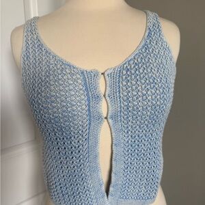 Hippie Rose Blue Knit Top